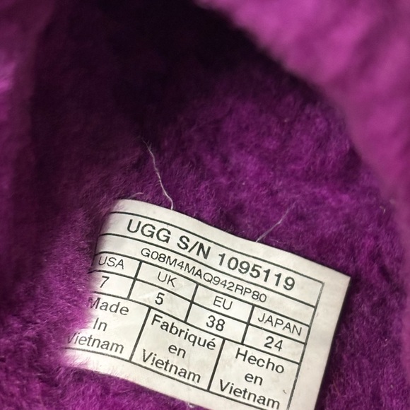 UGG BERRYLICIOUS MOCASSIN Slides Platform Shearling Slippers Logo Strap Sandals - Picture 8 of 10